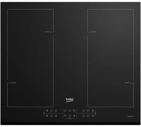 Beko - Piano Cottura a Induzione 60cm 4 Fuochi 7200w Nero - Hii64206f2mt