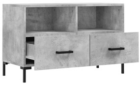 Mobile per TV Grigio Cemento 80x36x50 cm Legno Multistrato