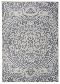 Tappeto Da Esterni A Tessitura Piatta 140x200 Cm Motivo Blu /