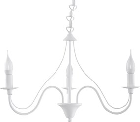 Lampadario a sospensione 3xE14 MINERWA 3 in acciaio