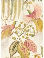 Exotische Tapete Bird of Paradise von Sanderson - Olive