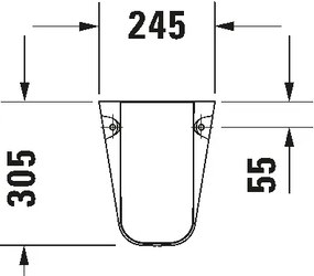 Duravit 8571800002 - Copertura per sifone D-CODE 30x26,8 cm ceramica/bianco lucido