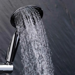 Set per doccia color argento opaco in plastica con doccetta 70 cm Hydro – douceur d'intérieur