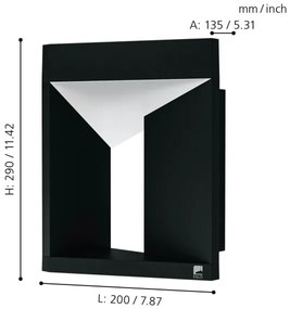 Eglo 98748 - Applique a LED da esterno NEMBRO LED/10W/230V IP54