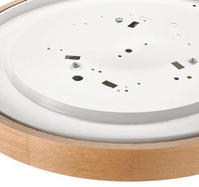 Brilagi - Lampada LED da soffitto CARVALHO SLIM 3xE27/60W/230V rovere Ø47 cm