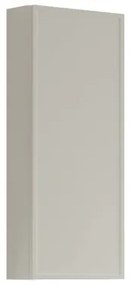 Pensile bagno Pixel laccato opaco grigio pastello, 1 anta apertura da sinistra P 17 x L 30 x H 80 cm