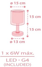 Dalber 41571S - Lampada LED per bambini BABY TEDDY 1xG4/4W/230V rosa