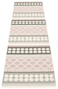 Passatoia da interno/esterno rosa chiaro/grigia 70x270 cm Asta Pale Rose – Pappelina