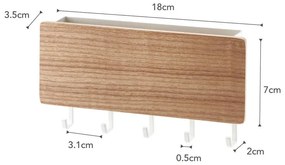 Portachiavi bianco da parete Rin - YAMAZAKI