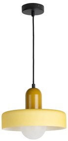Lampadario giallo ø 25 cm Opaco Grato – Leitmotiv