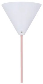 Lampadario a sospensione con filo VOSS 1xE27/40W/230V rosa/bianco