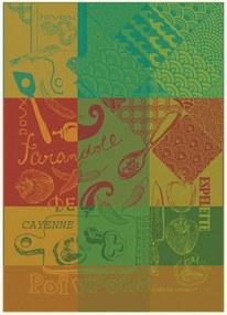 Set di 2 strofinacci jacquard Espelette Tor50 Basque