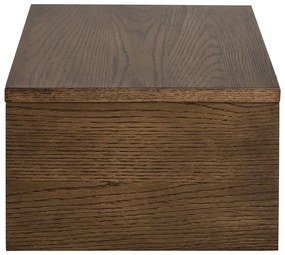 Comodino colore naturale scuro con effetto rovere Monfort – Actona