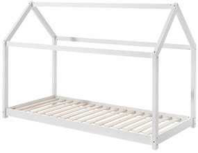 Letto bianco per bambini, 90 x 200 cm Cabane - Vipack