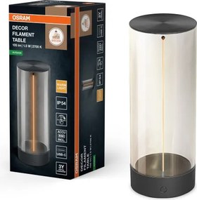 Osram - Lampada da tavolo per esterni ENDURA STYLE LED con dimmer a sfioramento, 1,5W/5V, 2500 mAh, IP54, antracite