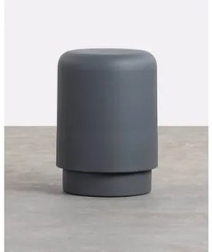 Tavolino Ausiliario Rotondo in Metallo (Ø28 cm) Onso Grigio carbone - The Masie