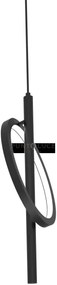 Liam-co n  sospensione 1 luce led struttura in metallo nero opaco d...