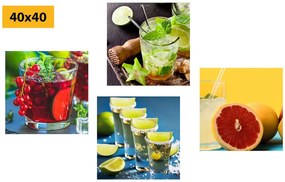 Set di quadri – Drink dai colori vivaci