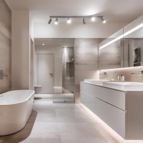 Brilagi - Luce Spot da bagno SELE 6xGU10/30W/230V IP44 argento