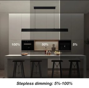 Brilagi - Lampadario a sospensione con filo LED dimmerabile SLIMLINE LED/40W/230V 3000-6000K nero + +TC