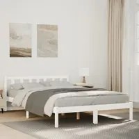 Letto Extra Lungo senza Materasso 160x210 cm in Legno di Pino 852437