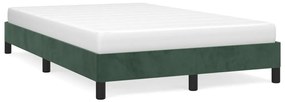 Giroletto Senza Materasso Verde Scuro 120x190 Cm Velluto /