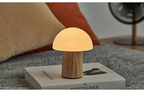 Lampada da tavolo dimmerabile in colore naturale con paralume in vetro (altezza 13 cm) Alice - Gingko