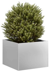 Fioriera 40x40x30 Cm İn Acciaio Zincato /