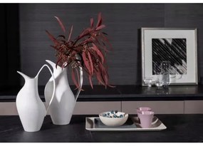 Vaso in ceramica bianco 33x17x19 cm