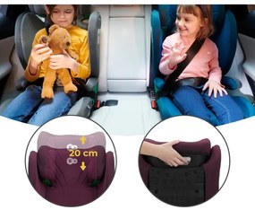 KINDERKRAFT - Seggiolino auto JUNIOR FIX 2 (100-150 cm) Cherry pearl
