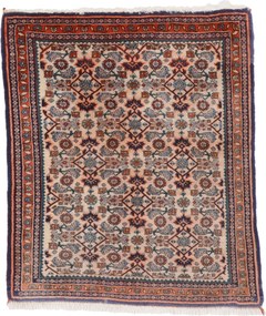 Bidjar Tappeto 80x70 (Iran) Annodato A Mano