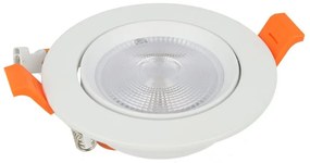 Faretto Led Da Incasso Orientabile 10W Cob Freddo 6400K Diametro 95mm Foro 80mm Chip Samsung SKU-21841