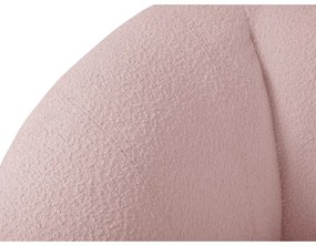 Divano bouclé rosa chiaro 210 cm Essen - Cosmopolitan Design