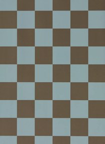 Harlequin Carta da parati Blenets Check - Atlantic/ Chocolate