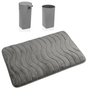 Set da Bagno Versa Grigio polipropilene 45 x 2 x 75 cm Moderno