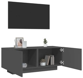 Mobile Porta Tv Grigio 100x35x40 Cm İn Legno Multistrato /