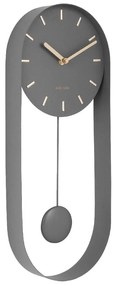 Orologio da parete a pendolo grigio Charm Pendulum - Karlsson