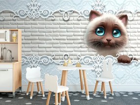 Carta da parati autoadesiva – Gattino carino