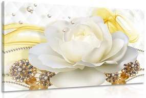 Stampa su tela – Rose di lusso con astrazione