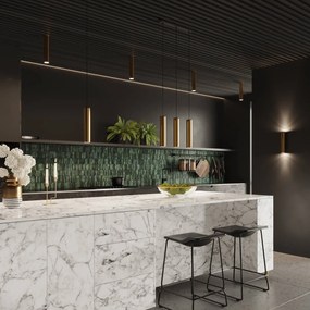 Lampada da soffitto GU10 in acciaio Oro LAGOS 30