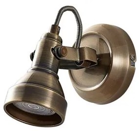 Perseas LED Applique da Parete Antique Brass - Lindby