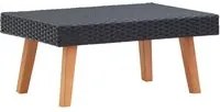 Tavolino da Giardino in Polyrattan Nero cod mxl 34536