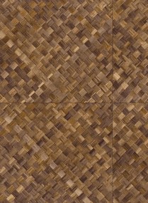 Arte International Carta da parati Pandan - Dunkelbraun