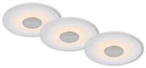 Briloner - SET 3x Lampada LED da incasso per bagni LED/6W/230V IP44 cromo