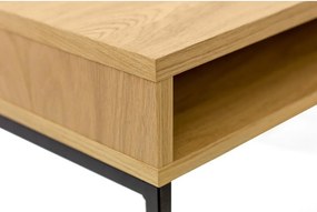 Scrivania con piano effetto rovere 35x100 cm Frame – Woodman