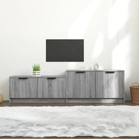 Mobile tv grigio sonoma 158,5x36x45 cm in legno multistrato