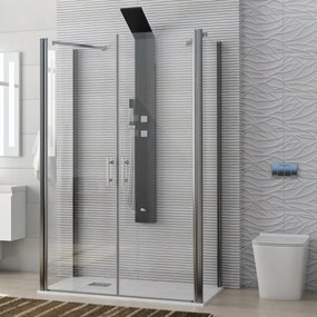 Box doccia 3 lati 90x120x90 apertura saloon modello K3-SALOON - KAMALU