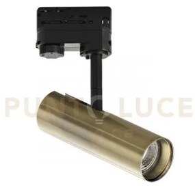 Proiettore a binario led rocket bronzo 7w 980lm cct 3000k / 4000k 5...