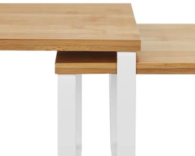 Set da 2 mensole portaoggetti MARGE, bianco/marrone