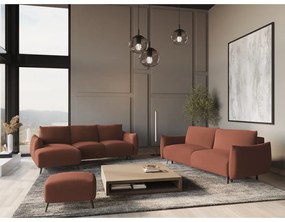 Divano angolare rosa (con penisola a sinistra) Malie – Makamii